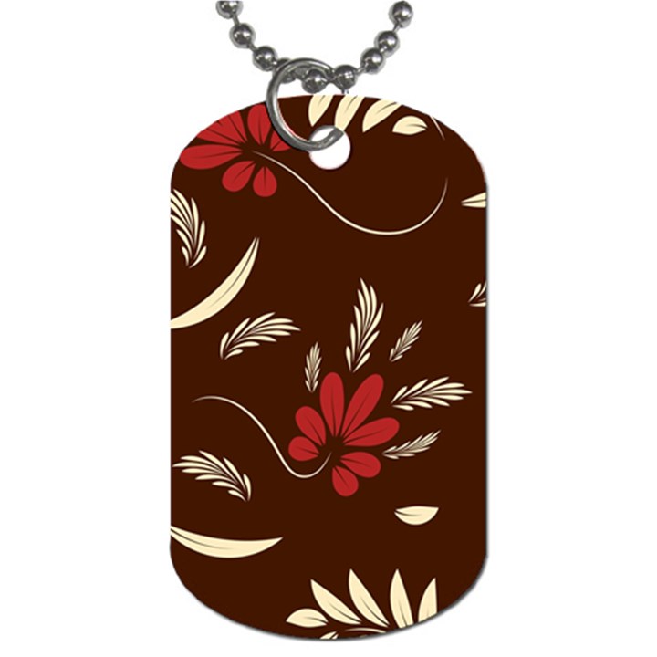 SFolk flowers print Floral pattern Ethnic art Dog Tag (One Side)