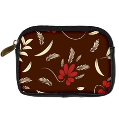 Sfolk Flowers Print Floral Pattern Ethnic Art Digital Camera Leather Case by Eskimos