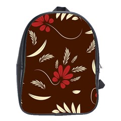 Sfolk Flowers Print Floral Pattern Ethnic Art School Bag (large) by Eskimos