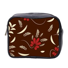 Sfolk Flowers Print Floral Pattern Ethnic Art Mini Toiletries Bag (two Sides) by Eskimos