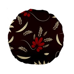 Sfolk Flowers Print Floral Pattern Ethnic Art Standard 15  Premium Round Cushions by Eskimos