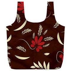 Sfolk Flowers Print Floral Pattern Ethnic Art Full Print Recycle Bag (xl) by Eskimos