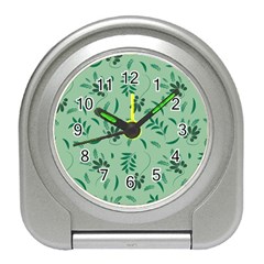 Folk Flowers Print Floral Pattern Ethnic Art Travel Alarm Clock by Eskimos