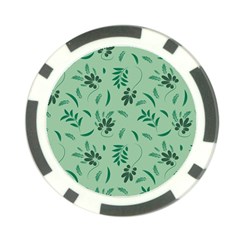 Folk Flowers Print Floral Pattern Ethnic Art Poker Chip Card Guard (10 Pack) by Eskimos