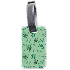 Folk Flowers Print Floral Pattern Ethnic Art Luggage Tag (two Sides) by Eskimos