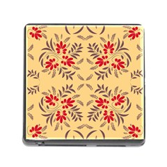 Floral Folk Damask Pattern Fantasy Flowers Floral Geometric Fantasy Memory Card Reader (square 5 Slot) by Eskimos