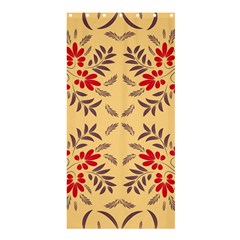 Floral Folk Damask Pattern Fantasy Flowers Floral Geometric Fantasy Shower Curtain 36  X 72  (stall)  by Eskimos