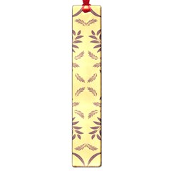 Floral Folk Damask Pattern Fantasy Flowers Floral Geometric Fantasy Large Book Marks by Eskimos