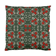 Floral Folk Damask Pattern Fantasy Flowers Floral Geometric Fantasy Standard Cushion Case (one Side) by Eskimos