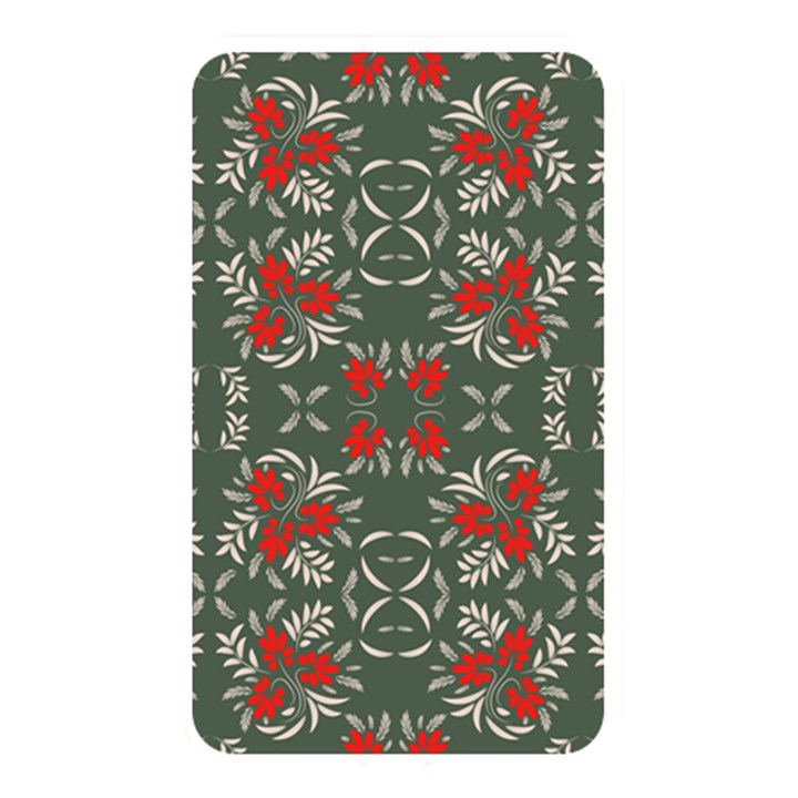 Floral folk damask pattern Fantasy flowers Floral geometric fantasy Memory Card Reader (Rectangular)