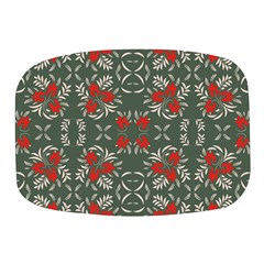 Floral Folk Damask Pattern Fantasy Flowers Floral Geometric Fantasy Mini Square Pill Box by Eskimos