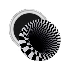 3d Optical Illusion, Dark Hole, Funny Effect 2 25  Magnets by Casemiro