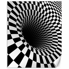 3d Optical Illusion, Dark Hole, Funny Effect Canvas 16  X 20  by Casemiro