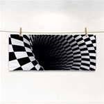 3d optical illusion, dark hole, funny effect Hand Towel Front