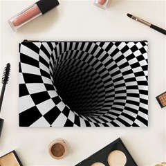 3d Optical Illusion, Dark Hole, Funny Effect Cosmetic Bag (large) by Casemiro