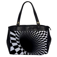 3d Optical Illusion, Dark Hole, Funny Effect Oversize Office Handbag by Casemiro