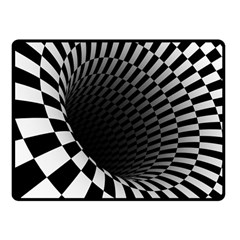 3d Optical Illusion, Dark Hole, Funny Effect Fleece Blanket (small) by Casemiro