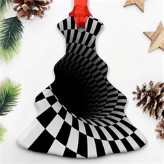 3d Optical Illusion, Dark Hole, Funny Effect Christmas Tree Ornament (two Sides)