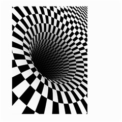 3d Optical Illusion, Dark Hole, Funny Effect Large Garden Flag (two Sides) by Casemiro