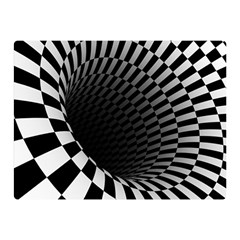 3d Optical Illusion, Dark Hole, Funny Effect Double Sided Flano Blanket (mini)  by Casemiro