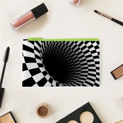 3d Optical Illusion, Dark Hole, Funny Effect Cosmetic Bag (xs) by Casemiro