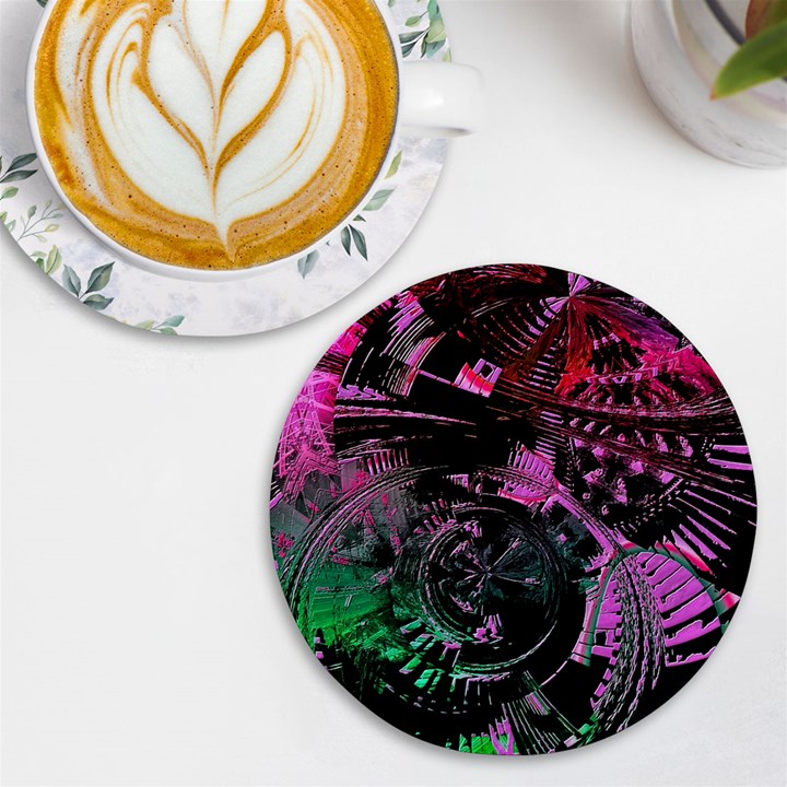 Doppler Ultrasound UV Print Round Tile Coaster