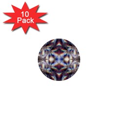 Diamonds And Flowers 1  Mini Buttons (10 Pack)  by MRNStudios