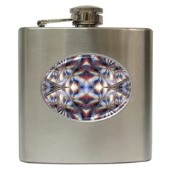 Diamonds And Flowers Hip Flask (6 Oz) by MRNStudios