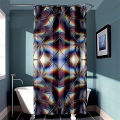 Diamonds And Flowers Shower Curtain 36  X 72  (stall)  by MRNStudios