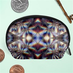 Diamonds And Flowers Accessory Pouch (large) by MRNStudios