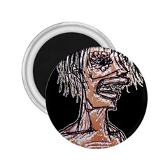 Sketchy Style Drawing Zombie Woman 2 25  Magnets