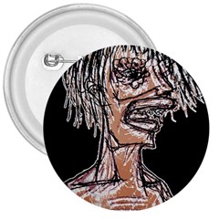 Sketchy Style Drawing Zombie Woman 3  Buttons