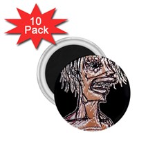 Sketchy Style Drawing Zombie Woman 1 75  Magnets (10 Pack)  by dflcprintsclothing