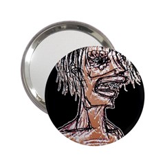 Sketchy Style Drawing Zombie Woman 2 25  Handbag Mirrors by dflcprintsclothing