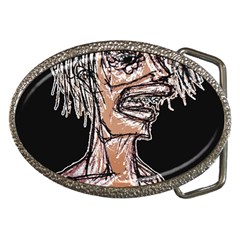 Sketchy Style Drawing Zombie Woman Belt Buckles by dflcprintsclothing