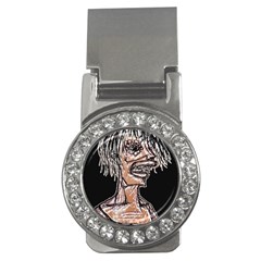 Sketchy Style Drawing Zombie Woman Money Clips (cz) 