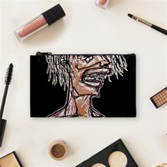 Sketchy Style Drawing Zombie Woman Cosmetic Bag (small) by dflcprintsclothing