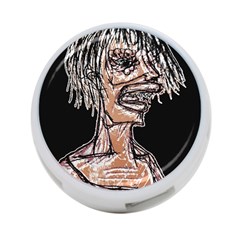 Sketchy Style Drawing Zombie Woman 4-port Usb Hub (two Sides) by dflcprintsclothing