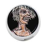 Sketchy Style Drawing Zombie Woman 4-Port USB Hub (Two Sides) Back