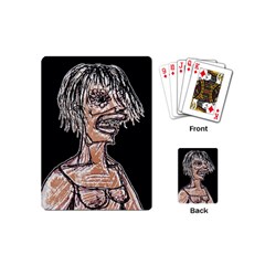 Sketchy Style Drawing Zombie Woman Playing Cards Single Design (mini) by dflcprintsclothing