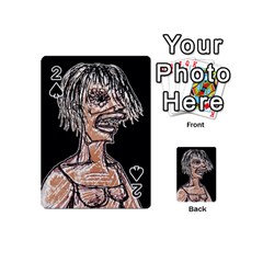 Sketchy Style Drawing Zombie Woman Playing Cards 54 Designs (mini) by dflcprintsclothing