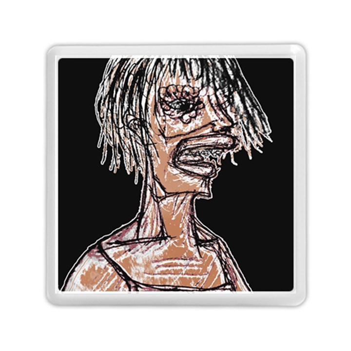 Sketchy Style Drawing Zombie Woman Memory Card Reader (Square)