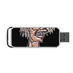 Sketchy Style Drawing Zombie Woman Portable Usb Flash (two Sides) by dflcprintsclothing