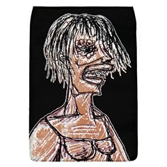 Sketchy Style Drawing Zombie Woman Removable Flap Cover (l)