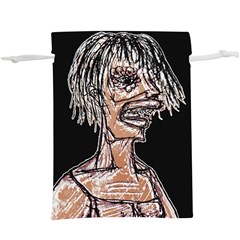 Sketchy Style Drawing Zombie Woman  Lightweight Drawstring Pouch (xl) by dflcprintsclothing