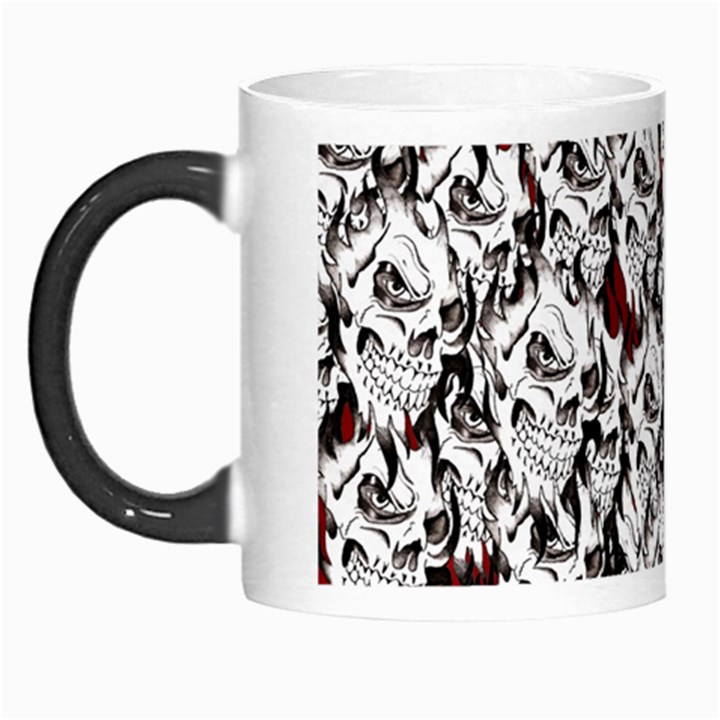 Demonic Skulls pattern, spooky horror, Halloween theme Morph Mugs