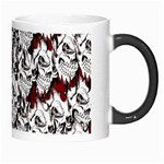 Demonic Skulls pattern, spooky horror, Halloween theme Morph Mugs Right