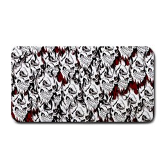 Demonic Skulls Pattern, Spooky Horror, Halloween Theme Medium Bar Mats by Casemiro