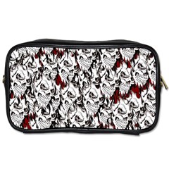 Demonic Skulls Pattern, Spooky Horror, Halloween Theme Toiletries Bag (two Sides) by Casemiro