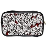 Demonic Skulls pattern, spooky horror, Halloween theme Toiletries Bag (Two Sides) Front